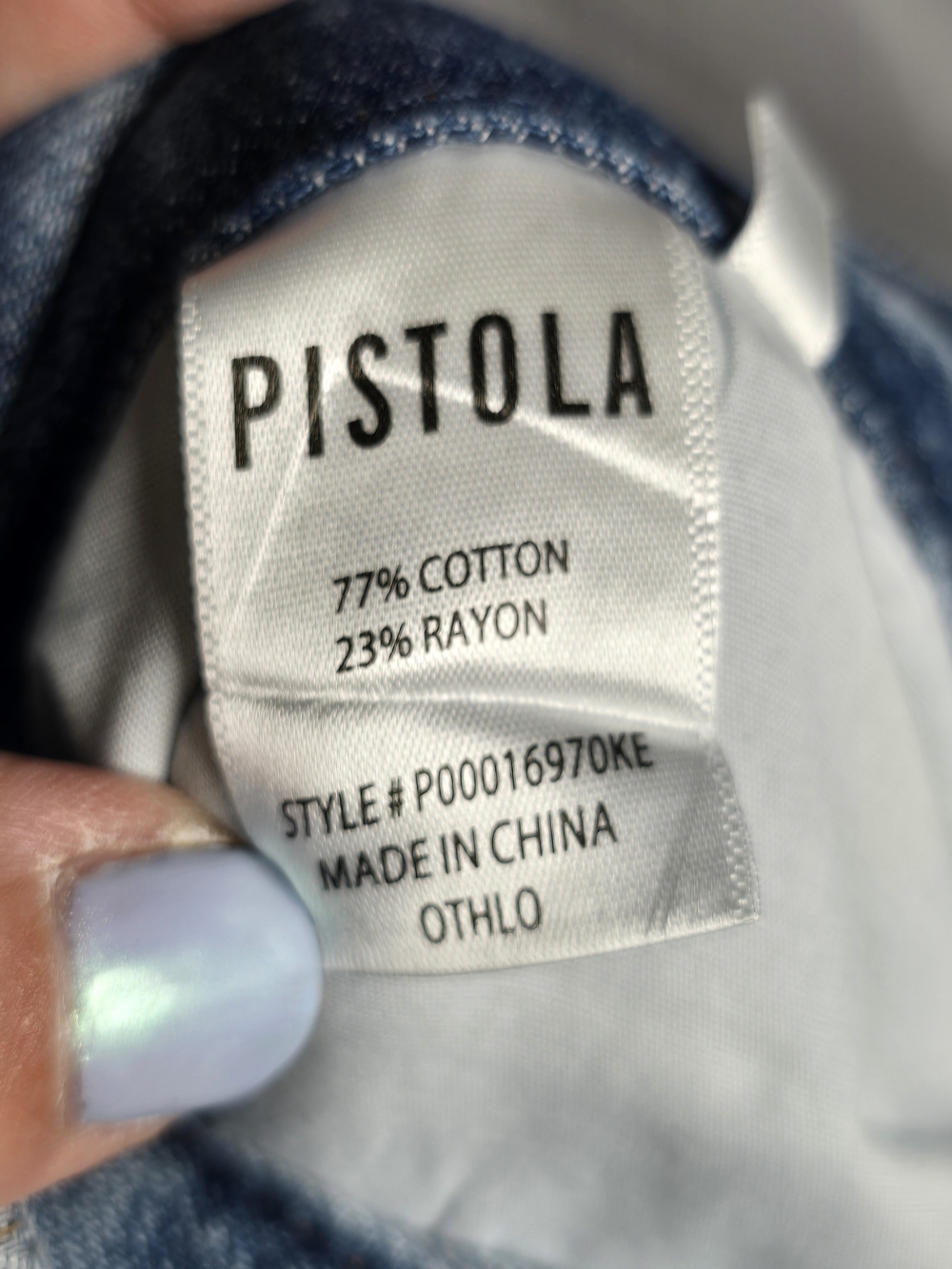 NWT Pistola Ruby Light Blue High Rise Palazzo Wide-Leg Jeans, 32 - Picture 9 of 10